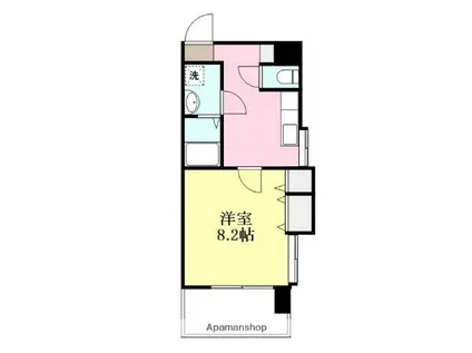 リューレント久米(1K/6階)の間取り写真