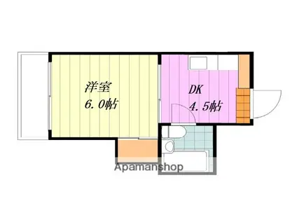 ジョイア壱番館(1DK/5階)の間取り写真