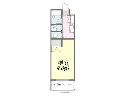 近藤マンション(1K/3階)の間取り写真