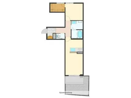 コスモ ラ・ペ(1LDK/1階)の間取り写真