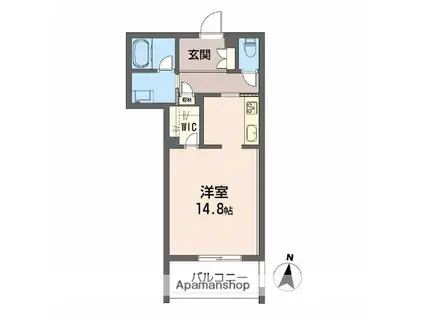 ルポ マノワール(ワンルーム/3階)の間取り写真