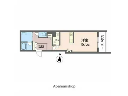 ルポ マノワール(ワンルーム/3階)の間取り写真