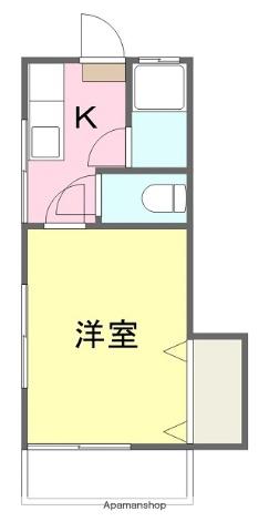 コーポ斎院(1K/2階)の間取り写真