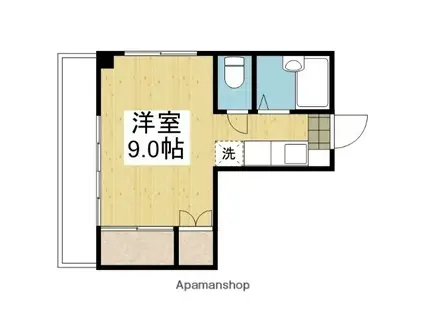 KTマンション(ワンルーム/4階)の間取り写真