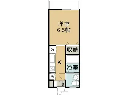 ジョイソフィア(1K/1階)の間取り写真