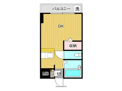 アートホームビル(ワンルーム/2階)の間取り写真