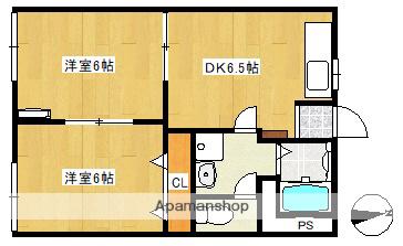 セゾン今川(2DK/1階)の間取り写真