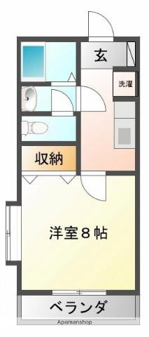 ラ・メール坂本(1K/4階)の間取り写真