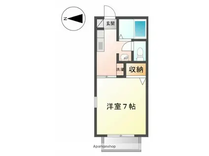 メゾンド・エスペランス(1K/2階)の間取り写真