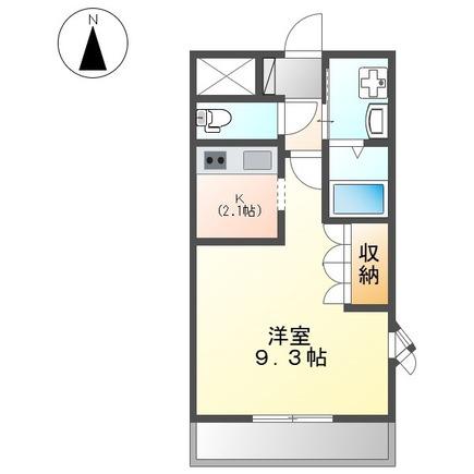 CASA・DE・VINO(1K/1階)の間取り写真