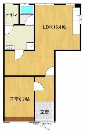 ブリリアントハイツ(1LDK/1階)の間取り写真