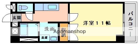 ロイヤルハイツ朝生田(1DK/3階)の間取り写真