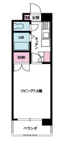 ジョイフル第1小坂(1K/3階)の間取り写真