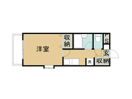 メゾン・ド・エラン(1K/1階)の間取り写真