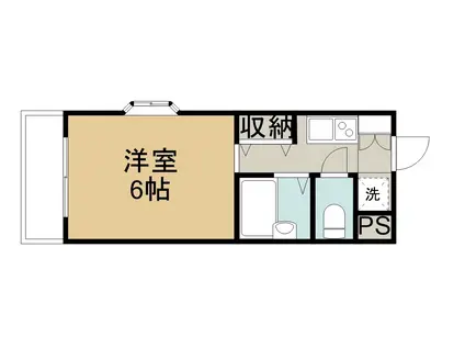 メゾン・ド・メシュー(1K/2階)の間取り写真