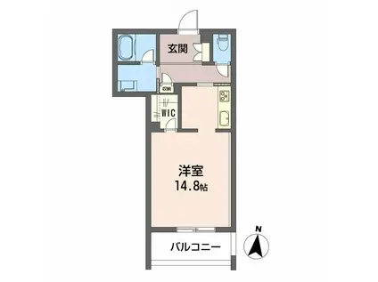 ルポ マノワール(ワンルーム/3階)の間取り写真