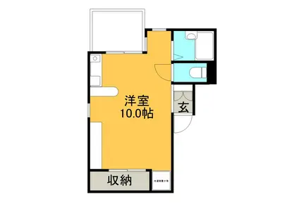 エトワール二葉町(ワンルーム/3階)の間取り写真