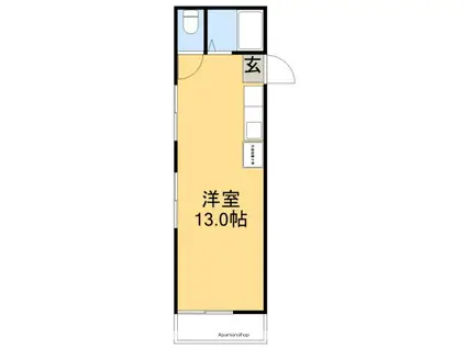 サンハイツ神田Ⅰ(ワンルーム/1階)の間取り写真