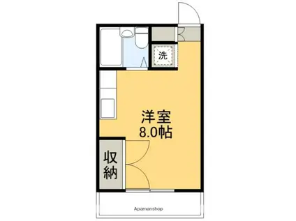 エトワール愛宕Ⅱ(ワンルーム/4階)の間取り写真