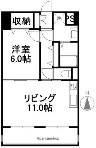 グランドール百石Ⅰ(1LDK/1階)の間取り写真