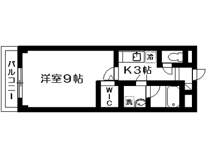 サンサン・コート(1K/2階)の間取り写真