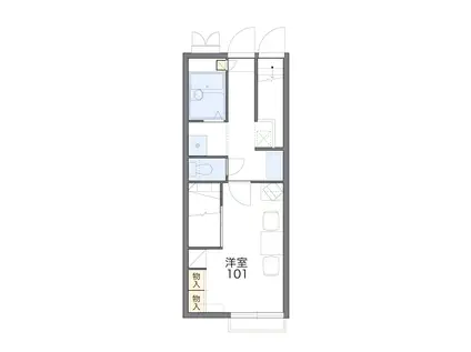 レオパレスセゾン(1K/2階)の間取り写真