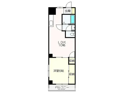 MS BEE(1LDK/3階)の間取り写真