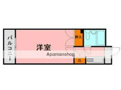 吉塚AGビル6番館(1K/3階)の間取り写真