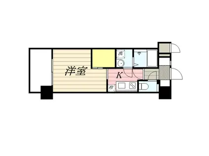 エンクレスト博多駅南Ⅲ(ワンルーム/7階)の間取り写真