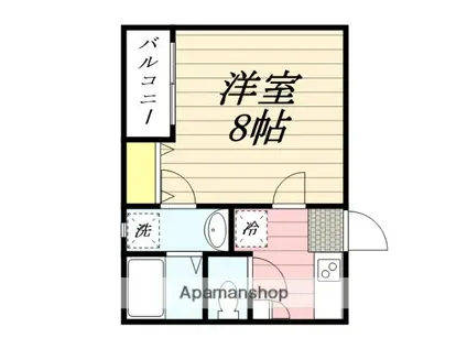 クレフラスト多賀A(1K/1階)の間取り写真