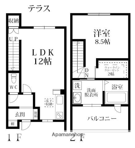 ARIETTA(1LDK)の間取り写真