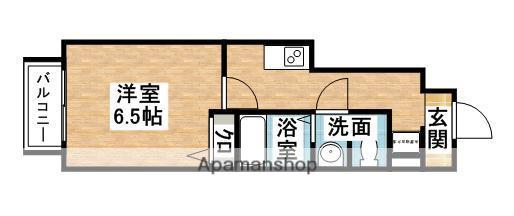 グランドゥール・T・ハイム(1K/1階)の間取り写真