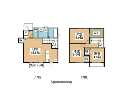 ハミングロードⅡ(3SLDK)の間取り写真