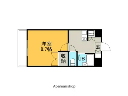 第5筑水ビル(1K/1階)の間取り写真