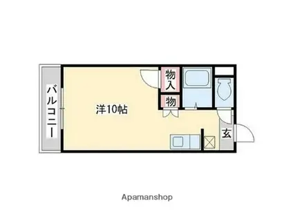 レジデンス二日市(ワンルーム/4階)の間取り写真