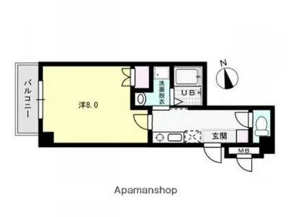 クラーレ(1K/3階)の間取り写真