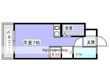 TA・KEビルちくし野(ワンルーム/4階)の間取り写真