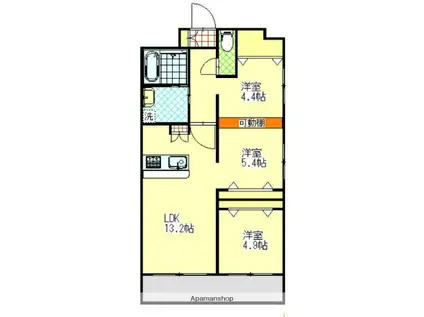 ARISTA SHIRAKIBARU(3LDK/11階)の間取り写真