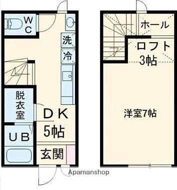 LOFT SOLALA(1DK/1階)の間取り写真
