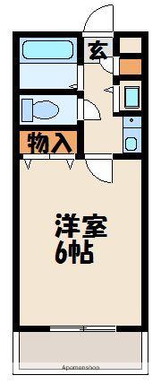 コムハウス和白東(1K/1階)の間取り写真