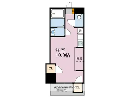 サンシャイン和白(ワンルーム/1階)の間取り写真