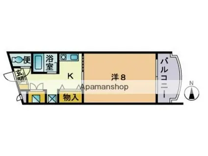 マクシーズ和白ヒル(1K/2階)の間取り写真