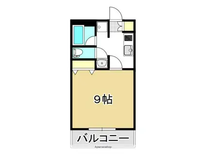 フィレンツェ22(1K/2階)の間取り写真