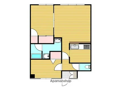 マイキャッスル杉坂(2LDK/4階)の間取り写真