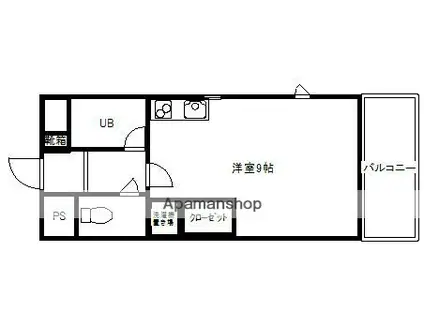 第63川崎ビル(ワンルーム/1階)の間取り写真