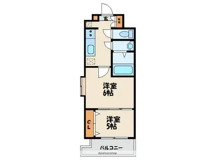 NO87 MARIAGE STATION マリアージュステーション(1LDK/12階)の間取り写真