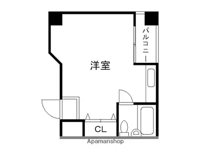 LIVEMAX ANGEL(ワンルーム/2階)の間取り写真