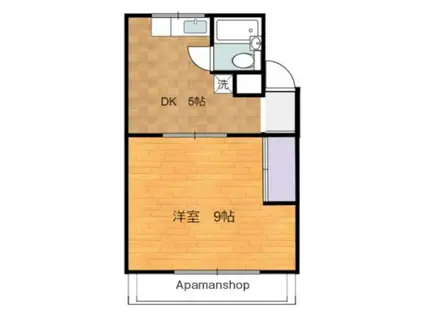 メゾン香住ヶ丘(1DK/3階)の間取り写真