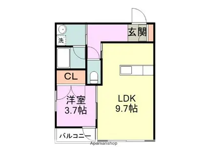 BO LAGOM(1LDK/2階)の間取り写真