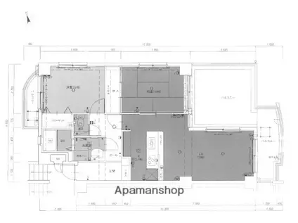 サンシティ花畑(2LDK/4階)の間取り写真